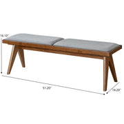 Keira - Modern Aesthetics Bench - R&R Furniture Gallery (Fountain Valley, CA)
