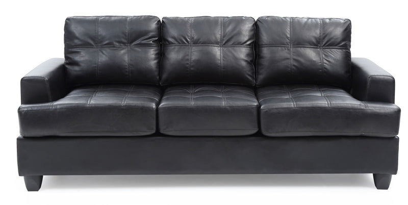 Glory Furniture Sandridge stationary sofa with plush cushions and modern design in a living room setting.
