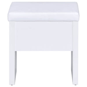 Walsh - Makeup Vanity Table With Mirror And Stool - White