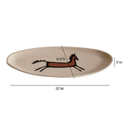 Earthenware - "Horseplay" Catchall Dish - White - R&R Furniture Gallery (Fountain Valley, CA)