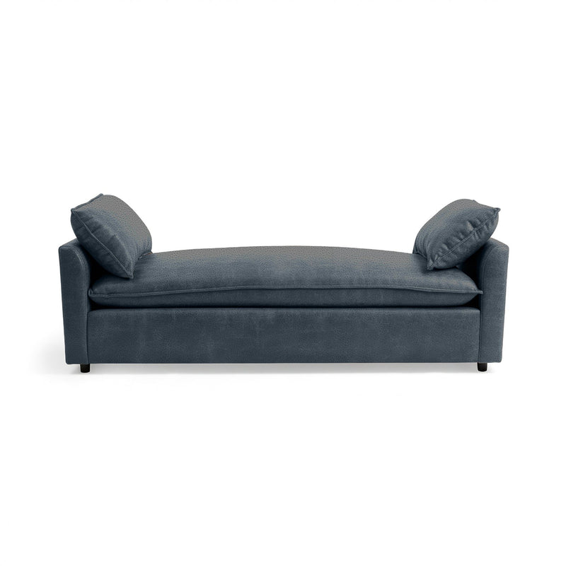 Classic Home Caplan backless sofa daybed with plush upholstery and modern design, shown in a cozy living space.