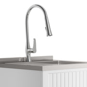 Beckham - Laundry Cabinet & Faucet And Stainless Steel Sink - R&R Furniture Gallery (Fountain Valley, CA)