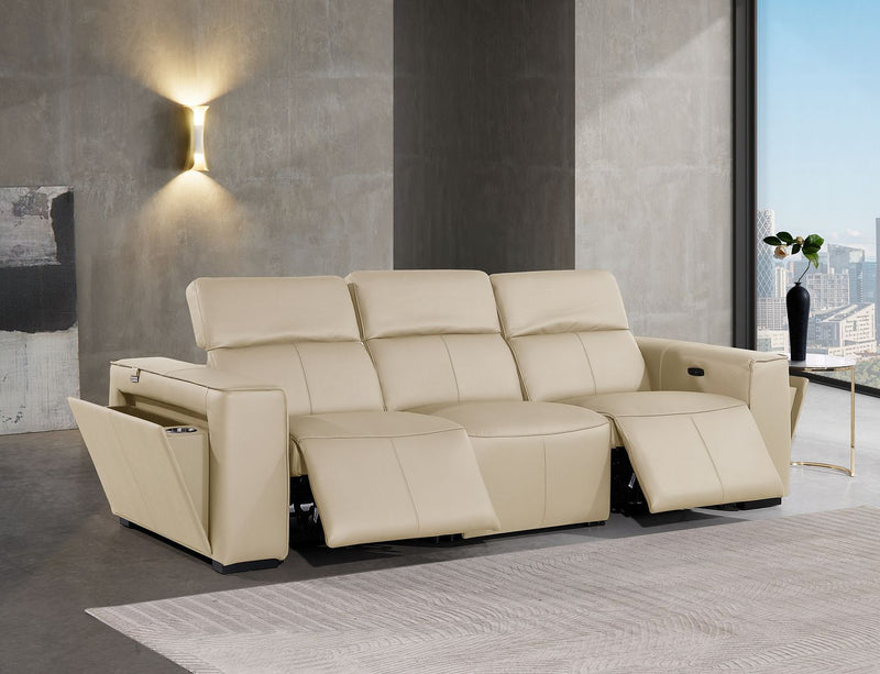 1224 - 3-Piece Modular Power Reclining Sofa In With 2 Power Recliners & Power Headrests