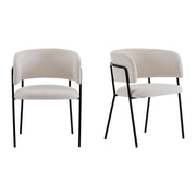 Modern Upholstered Arm Dining Chair Set - R&R Furniture Gallery (Fountain Valley, CA)
