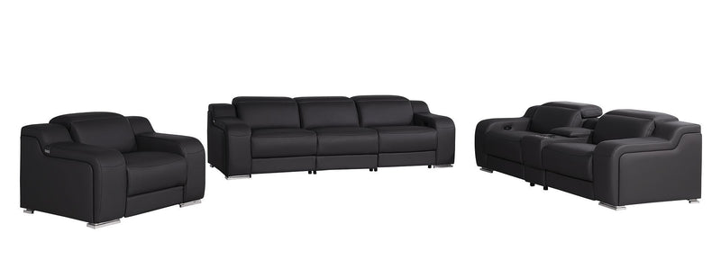 1116 - 7-Piece Modular Power Reclining Sofa, Loveseat & Chair Set In With 5 Power Recliners & Power Headrests