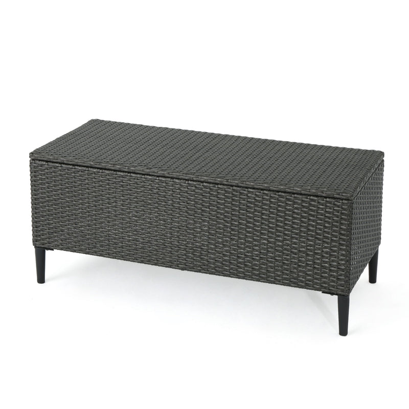 Rupert - Storage Unit Resin Wicker Outdoor - R&R Furniture Gallery (Fountain Valley, CA)