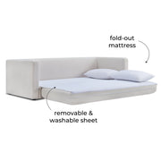 Ryan - Upcycled Linen Sofa Bed - Cream - R&R Furniture Gallery (Fountain Valley, CA)