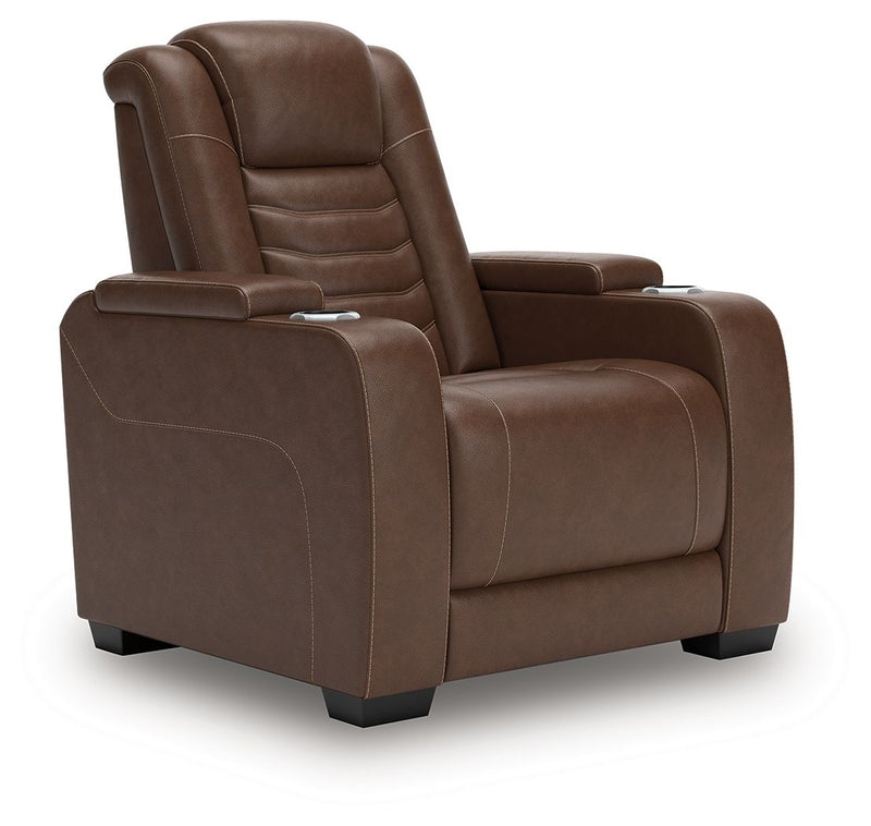 High Impact - Power Recliner / Adj Headrest - Tobacco - R&R Furniture Gallery (Fountain Valley, CA)