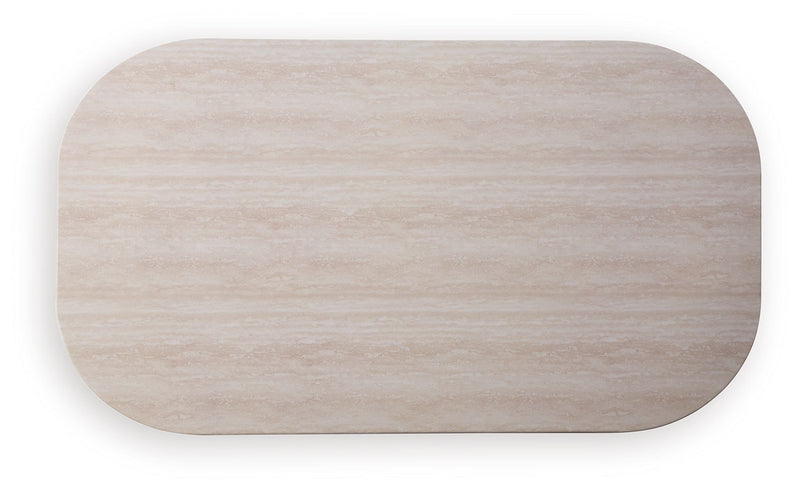 Dolan Creek - Rectangular Cocktail Table - Beige / Brown - R&R Furniture Gallery (Fountain Valley, CA)