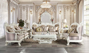 Vanaheim - Sofa With 7 Pillows - Fabric & Antique White - R&R Furniture Gallery (Fountain Valley, CA)