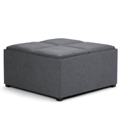 Avalon - Square Coffee Table, Storage Ottoman - R&R Furniture Gallery (Fountain Valley, CA)