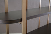 Brentmour - Bookcase - Brown / Gold Finish - R&R Furniture Gallery (Fountain Valley, CA)