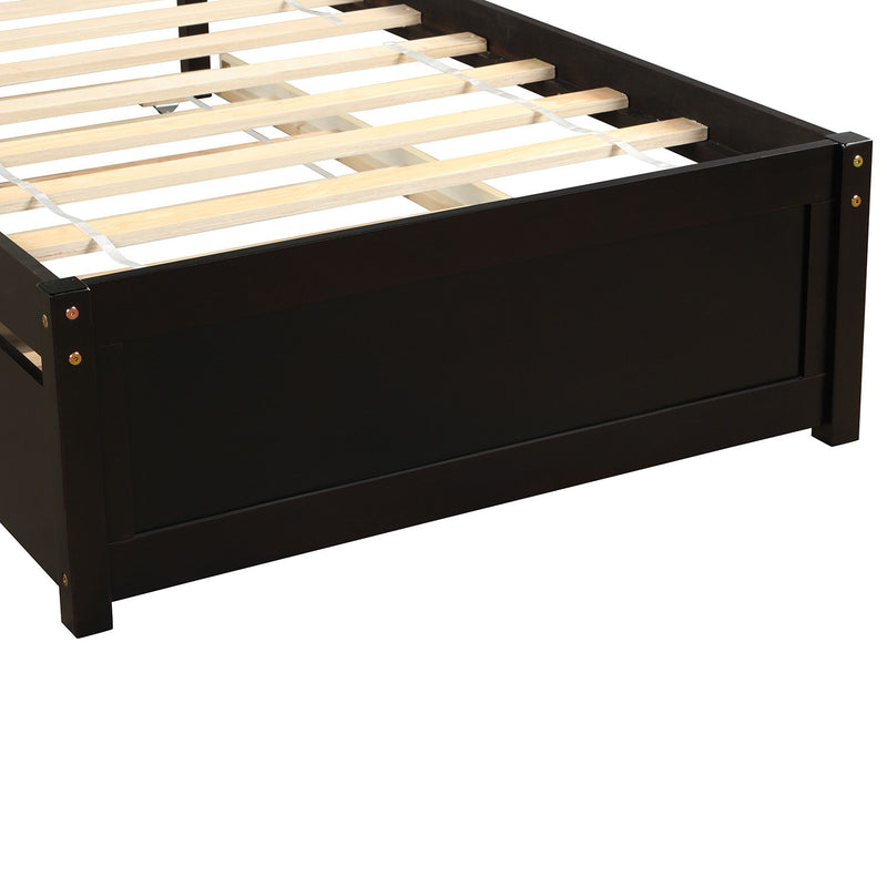 Platform Bed Wood Bed Frame With Trundle - R&R Furniture Gallery (Fountain Valley, CA)