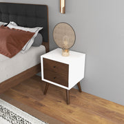 Caroline - Mid-Century Modern Style Night Stand 2 Drawer - R&R Furniture Gallery (Fountain Valley, CA)