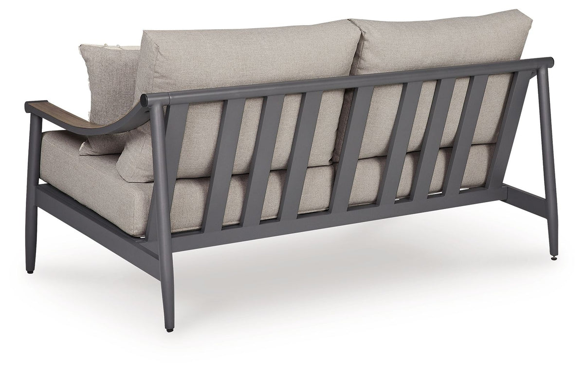 Ocean Beach - Loveseat With Cushion - Gray - R&R Furniture Gallery (Fountain Valley, CA)