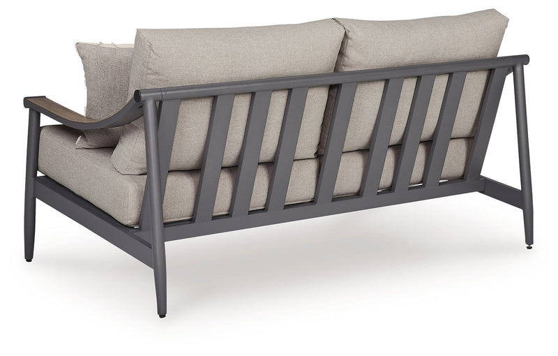Ocean Beach - Loveseat With Cushion - Gray - R&R Furniture Gallery (Fountain Valley, CA)