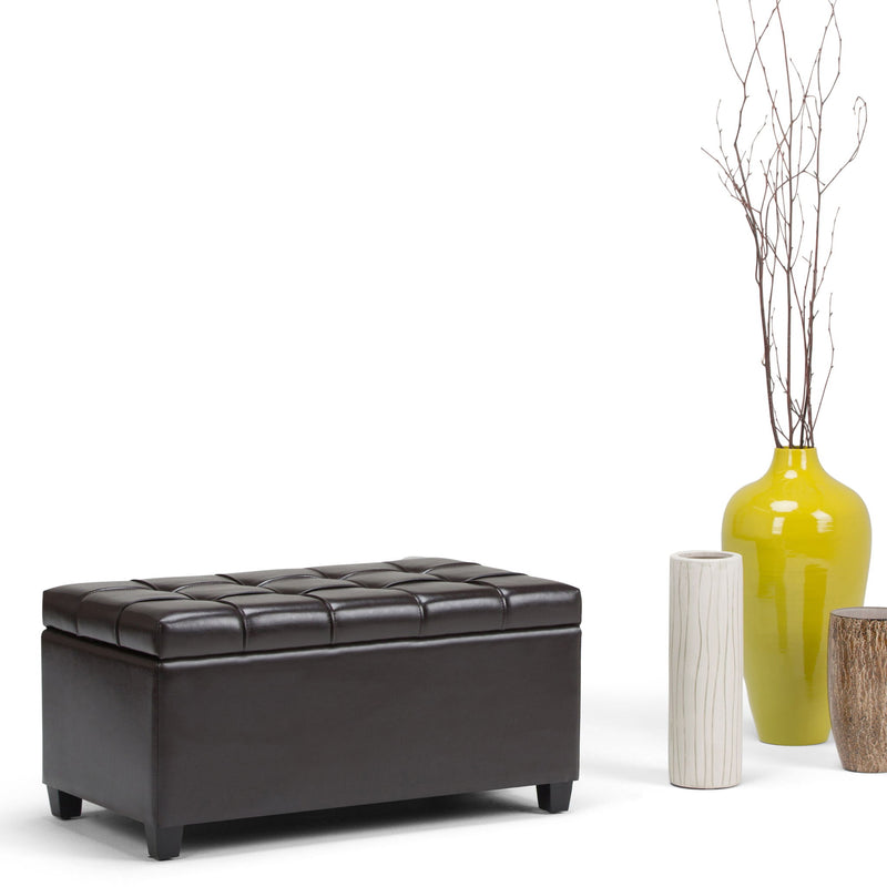 Sienna - Upholstered Storage Ottoman Bench - R&R Furniture Gallery (Fountain Valley, CA)