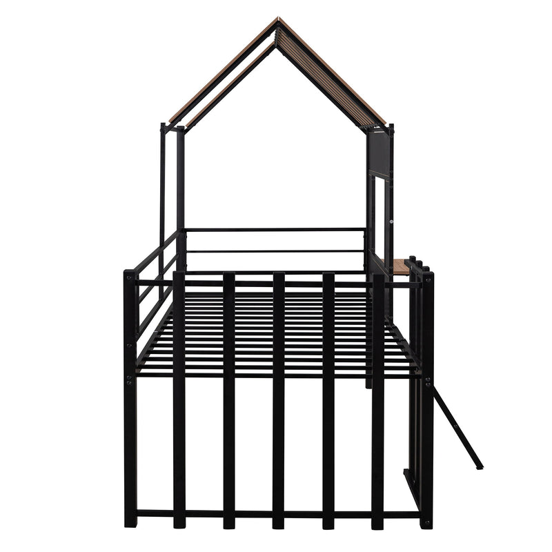 Loft Bed With Roof, Window, Guardrail, Ladder - R&R Furniture Gallery (Fountain Valley, CA)