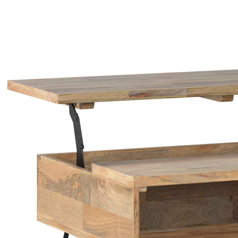 Hunter - Handcrafted Lift Top Coffee Table - R&R Furniture Gallery (Fountain Valley, CA)