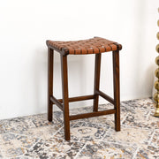 James - Mid-Century Modern Genuine Counter Stool - R&R Furniture Gallery (Fountain Valley, CA)