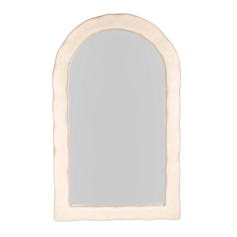 Kaia - Textured Floor Mirror - Cream - R&R Furniture Gallery (Fountain Valley, CA)
