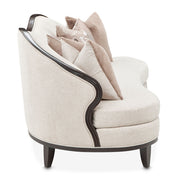 Camellia Field - Chenille Sofa - Beige / Dark Brown - R&R Furniture Gallery (Fountain Valley, CA)