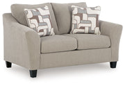 Willarae - 2 Pc. - Sofa, Loveseat - Taupe - R&R Furniture Gallery (Fountain Valley, CA)