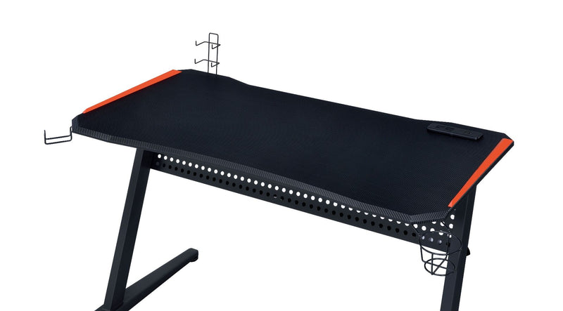 Dragi - Gaming Desk With USB - Black & Red - R&R Furniture Gallery (Fountain Valley, CA)