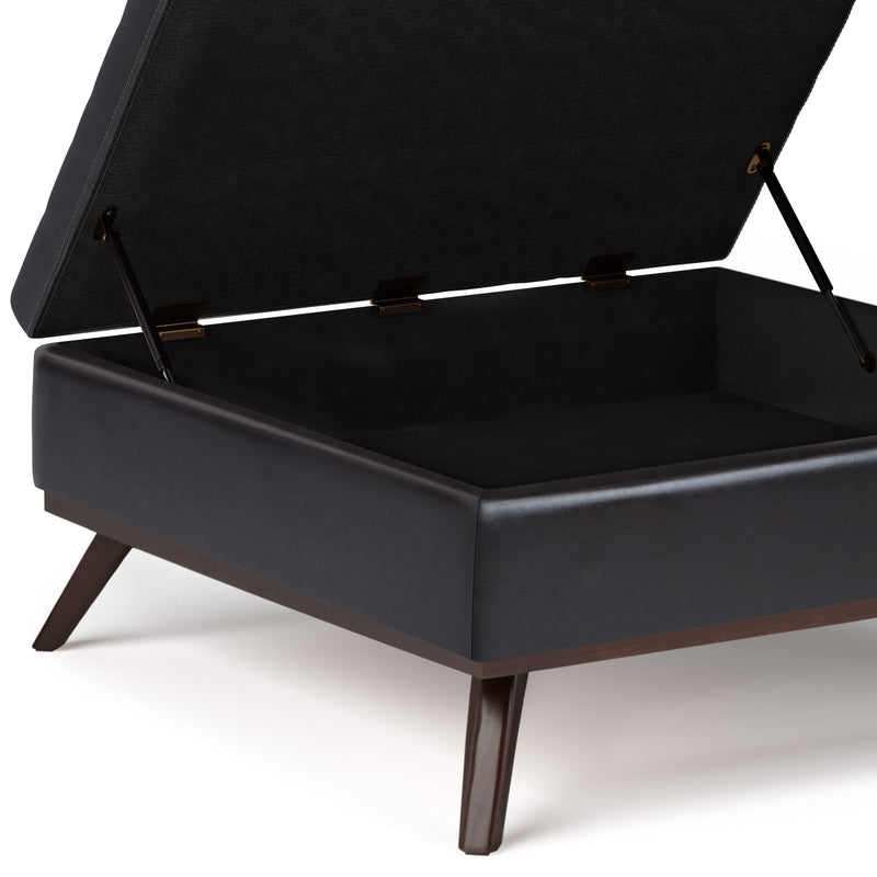 Owen - Multifunctional Square Coffee Table Storage Ottoman - R&R Furniture Gallery (Fountain Valley, CA)