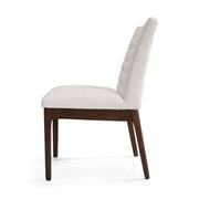 Set of two upholstered Noble House dining chairs with padded seats and rubber legs, ideal for modern kitchen or dining room.