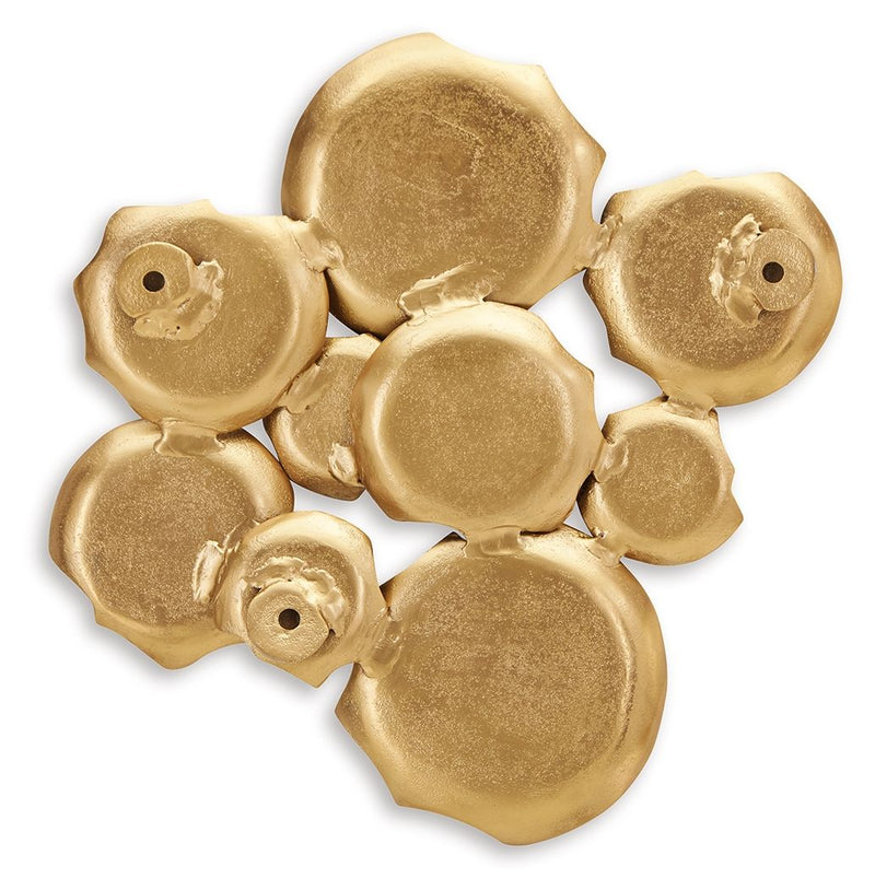 Gageton - Wall Decor - Antique Gold Finish - R&R Furniture Gallery (Fountain Valley, CA)