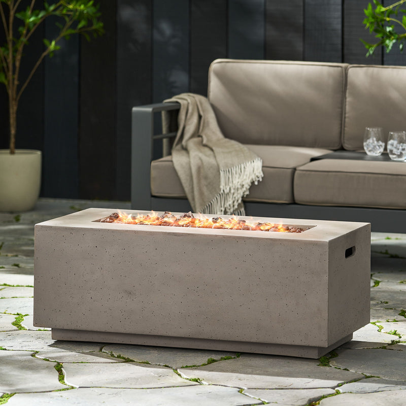 Contemporary Outdoor 40, 000 Btu Propane Fire Pit