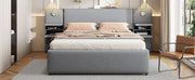 Upholstered Platform Bed With Reading Lights, Drawers, Trundle And Shelves - R&R Furniture Gallery (Fountain Valley, CA)