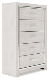 Altyra - Five Drawer Chest - White - R&R Furniture Gallery (Fountain Valley, CA)