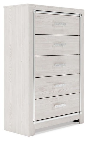 Altyra - Five Drawer Chest - White - R&R Furniture Gallery (Fountain Valley, CA)