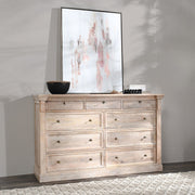 Adelaide - 9 Drawer Dresser - Natural Cream Wash - R&R Furniture Gallery (Fountain Valley, CA)