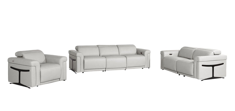1126 - 6-Piece Modular Power Reclining Sofa, Loveseat & Chair Set In With 5 Power Recliners & Power Headrests