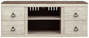 Willowton - TV Stand With Fireplace Option - R&R Furniture Gallery (Fountain Valley, CA)