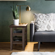 Acadian - Narrow Side Table - Farmhouse Brown - R&R Furniture Gallery (Fountain Valley, CA)