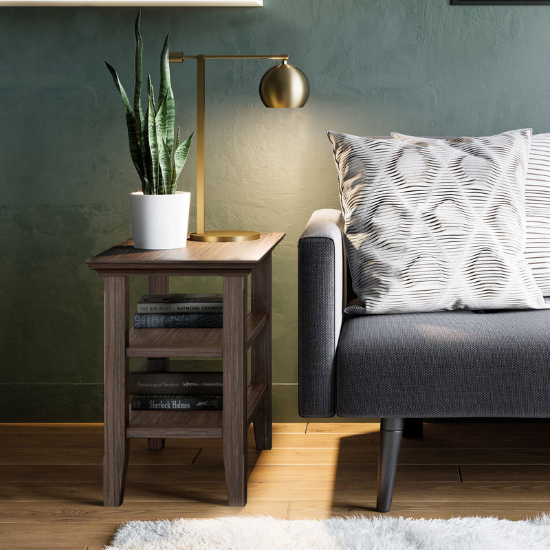 Acadian - Narrow Side Table - Farmhouse Brown - R&R Furniture Gallery (Fountain Valley, CA)