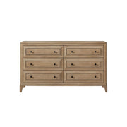 6 Drawer Dresser - Sand - Wood - R&R Furniture Gallery (Fountain Valley, CA)