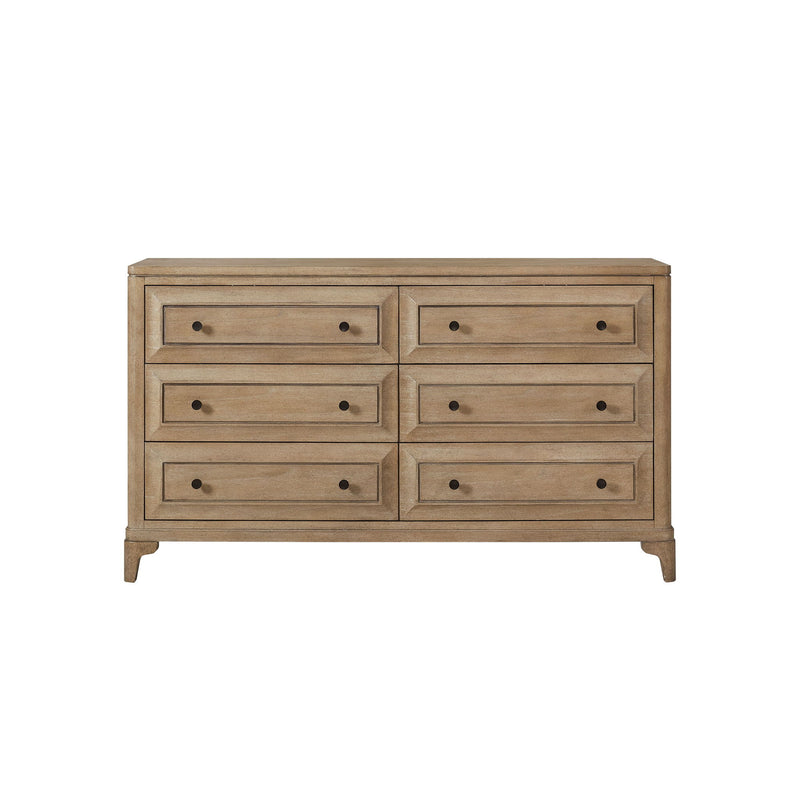 6 Drawer Dresser - Sand - Wood - R&R Furniture Gallery (Fountain Valley, CA)