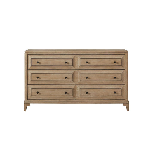 6 Drawer Dresser - Sand - Wood - R&R Furniture Gallery (Fountain Valley, CA)