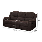 Madden - Motion Sofa - Brown Chenille - R&R Furniture Gallery (Fountain Valley, CA)
