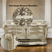 Danae - Server - Champagne & Gold - R&R Furniture Gallery (Fountain Valley, CA)