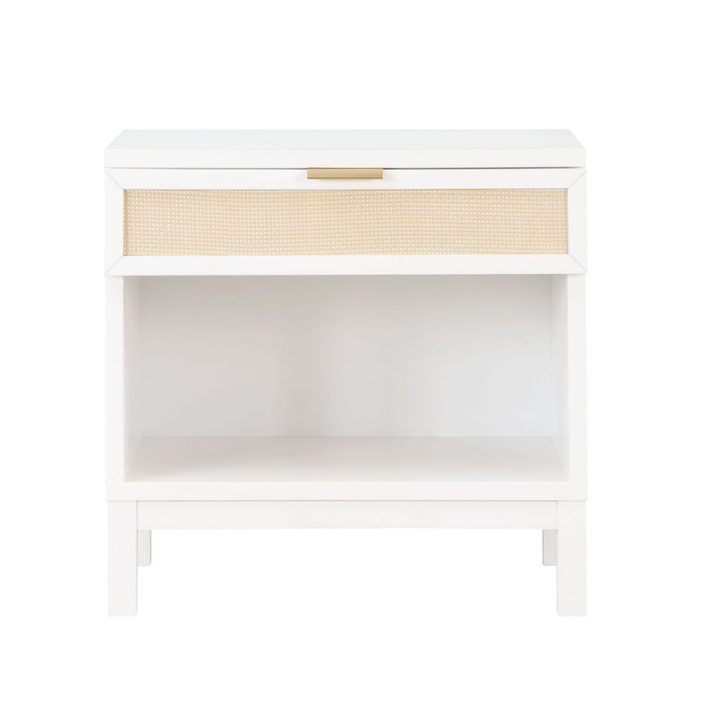 Blake - 1 Drawer Nightstand - White - R&R Furniture Gallery (Fountain Valley, CA)