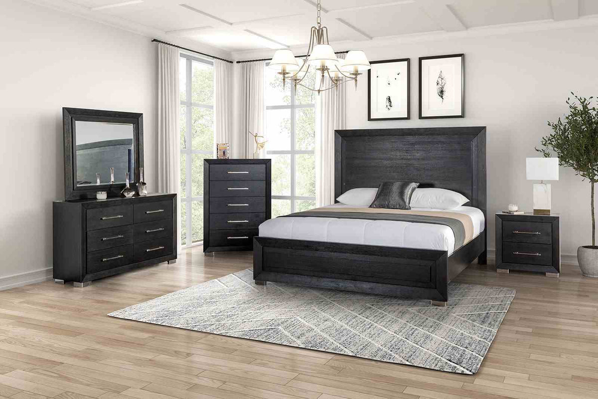 Ashbourne - Cal.King Bed, Black