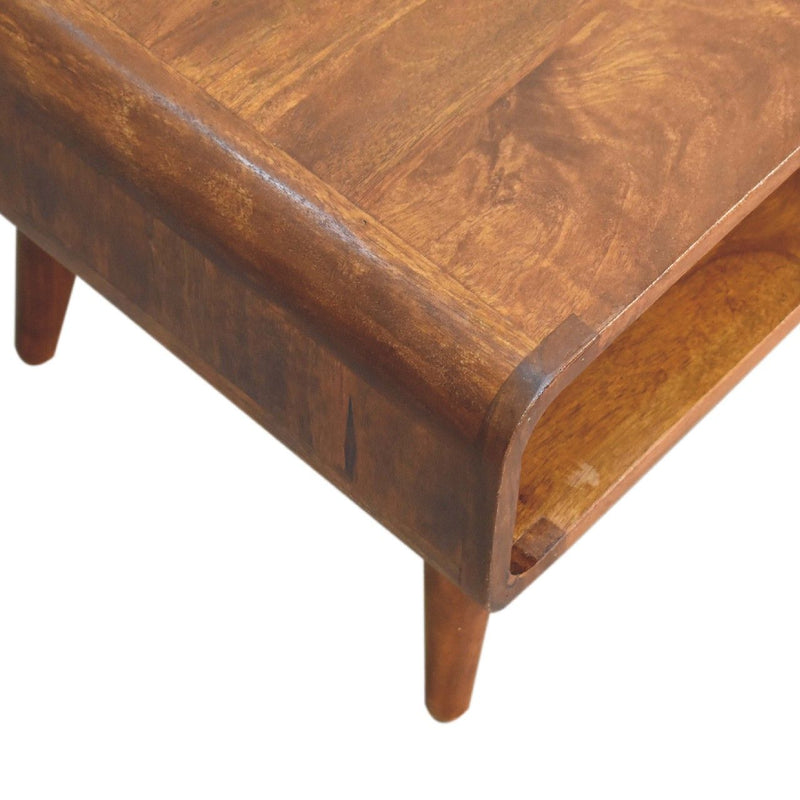 Solid Wood Open Media Unit - R&R Furniture Gallery (Fountain Valley, CA)