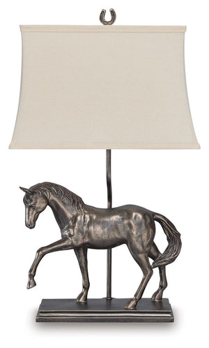 Sandorman - Poly Table Lamp - Bronze Finish - R&R Furniture Gallery (Fountain Valley, CA)