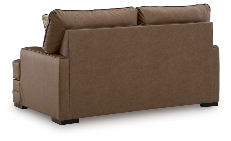 VillaCourt - Loveseat - Caramel - R&R Furniture Gallery (Fountain Valley, CA)